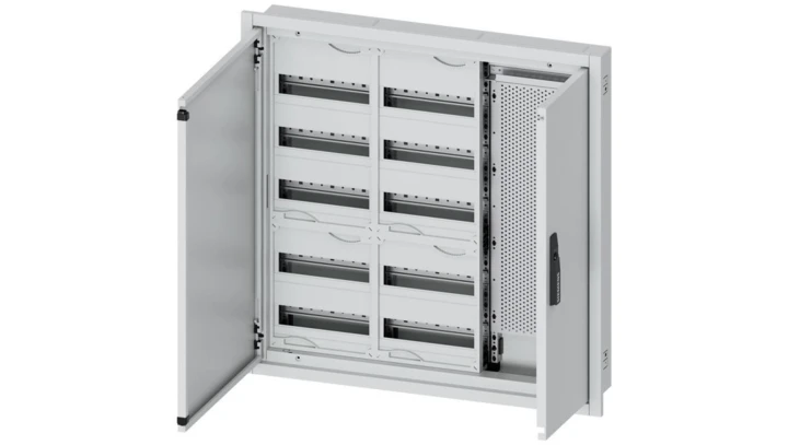 Rozdzielnica podtynkowa hybrydowa ALPHA 160 DIN IP31 RAL 9016 rozstaw 125mm 800×800×120 mm 180 mod 8GK1072-3KK30