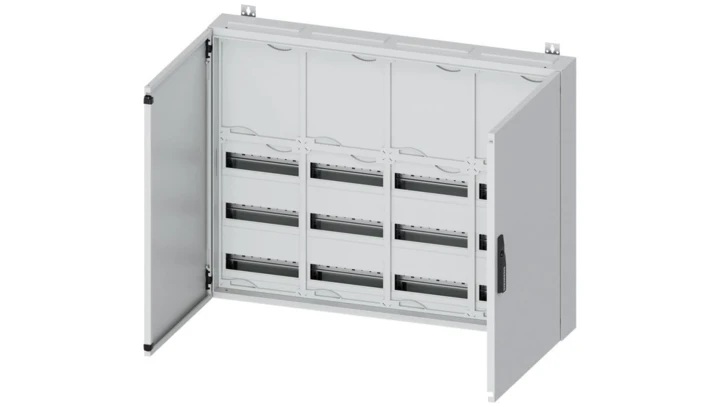 Rozdzielnica natynkowa ALPHA 160 DIN z miejscem na złączki IP44 RAL 9016 rozstaw 150mm 800×1050×140 mm 240 mod 8GK1082-3KK41