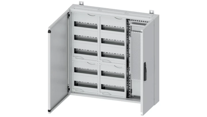 Rozdzielnica natynkowa hybrydowa ALPHA 160 DIN IP44 RAL 9016 rozstaw 125mm 800×800×140 mm 180 mod 8GK1072-3KK31