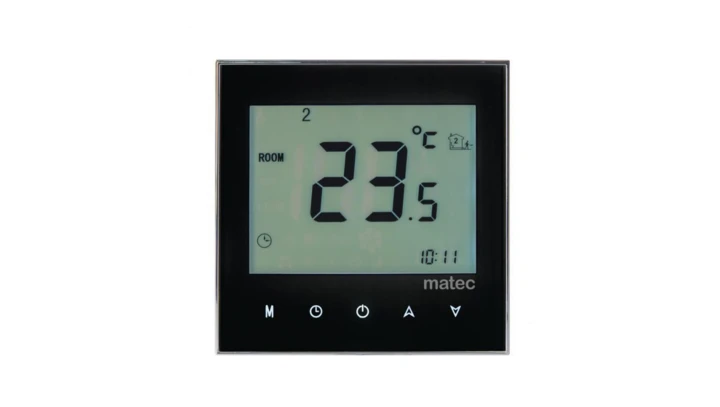 Regulator temperatury podtynkowy - programowalny TYP RTD-02 czarny MTC10000292-WUN