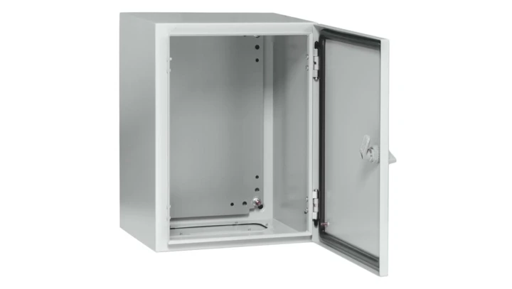 Obudowa metalowa 500x400x200 IP 65 IK10 RAL 7035 z płytą montażową stalową GEP-00181