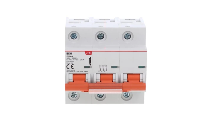Wyłącznik modułowy LS Electric BKH 3P 100A charakterystyka D 06110351R0 BKH 3P D100A