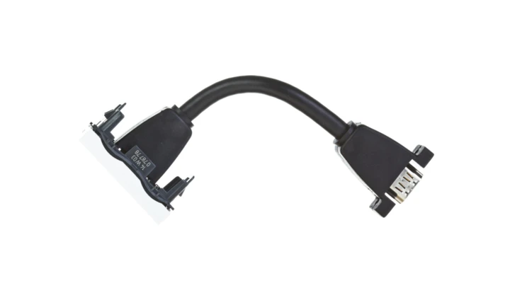 MOSAIC Gniazdo HDMI typu A z przewodem białe 78778