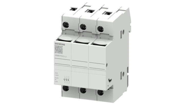 Podstawa bezpiecznikowa do wkładek cylindrycznych 10×38 mm 32A 3P 3NW7033-2