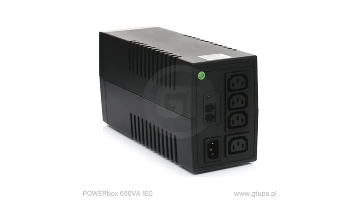 GT UPS POWERbox Tower 850VA/480W Line-Interactive 4xIEC C13 12V-9Ah LCD