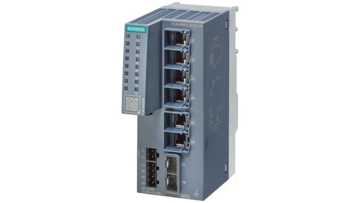 Switch XCM108 niezarządzalny 6x RJ45 2x SFP SCALANCE XCM 6GK5108-2GS00-2AC2