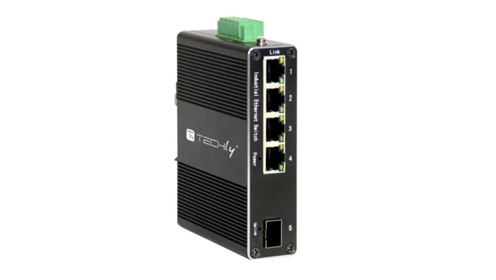Media konwerter switch Ethernet 1000Base RJ45 na slot SFP, DIN, IP40