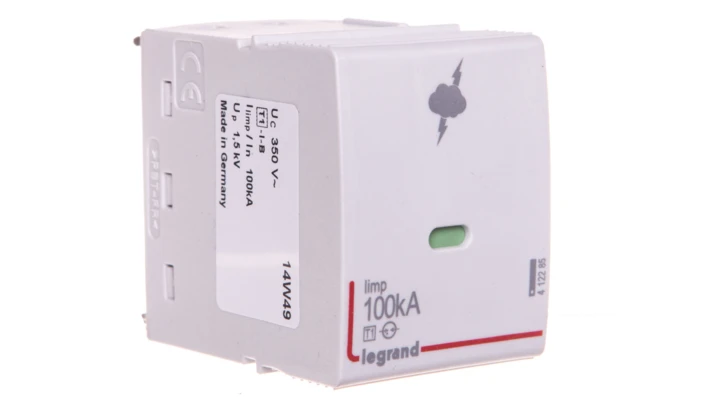 Wkład ogranicznika przepięć Typ T1 25kA N-PE 350V AC 1,5kV ON 300 412285