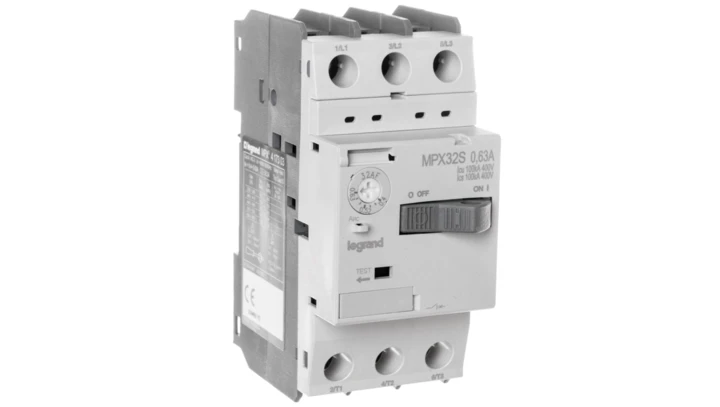 Wyłącznik silnikowy 3P 0,18kW 0,4-0,63A MPX3 32S 417303