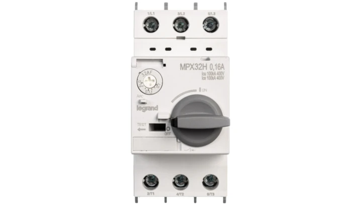 Wyłącznik silnikowy 3P 0,02kW 0,1-0,16A MPX3 32H 417320