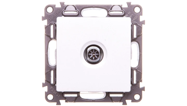 VALENA LIFE Gniazdo antenowe TV końcowe aluminium 753351