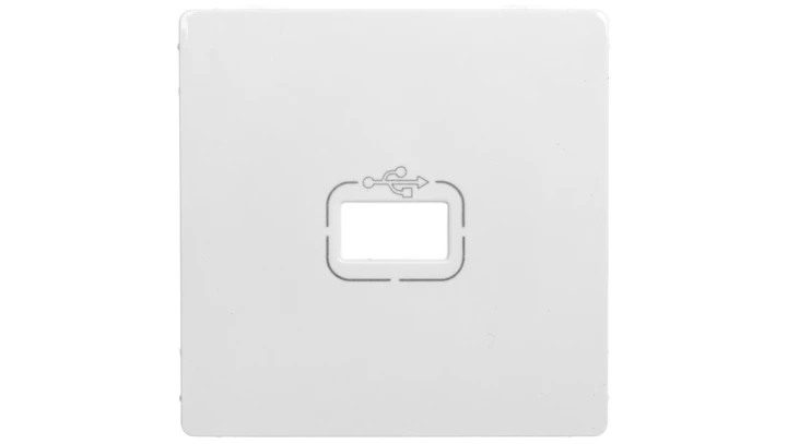 VALENA LIFE Plakietka gniazda USB biały 754750
