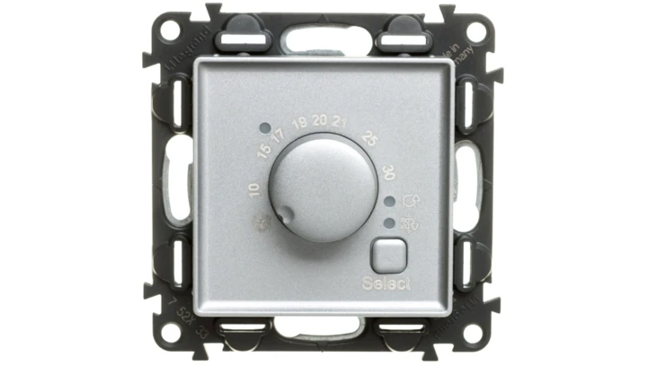 VALENA LIFE Termostat pokojowy aluminium 752333