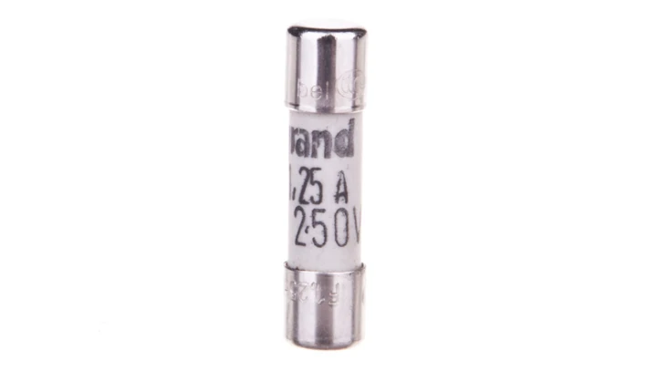 Wkładka bezpiecznikowa cylindryczna 5x20mm 1,25A F 250V 010212 /10szt./
