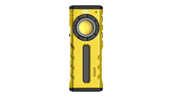 Latarka ręczna inspekcyjna KEL, 1800 lm, 2000 mAh, USB-C, 4-20h, IPX6, IK07