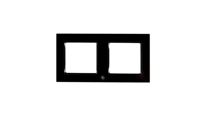 Shelly Frame for Wall Switch Black 2-krotna - ramka montażowa do włączników ściennych