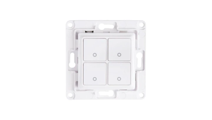Shelly Wall Switch with 4 Buttons White - ścienny przycisk do sterowników Shelly Low voltage (12 VDC)