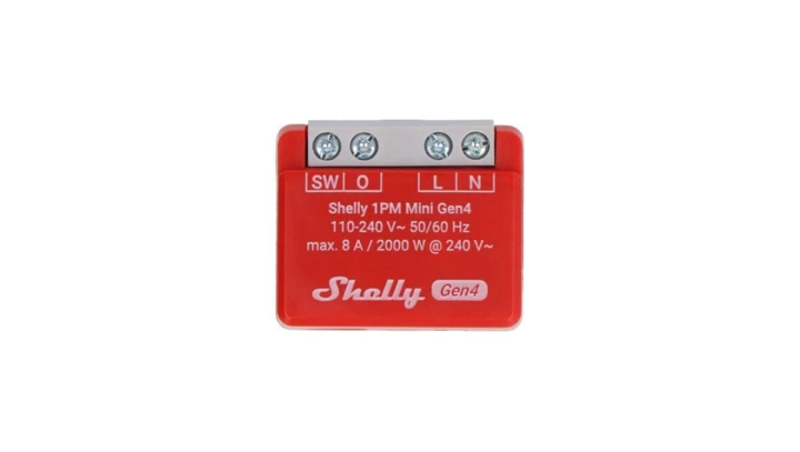 Shelly 1PM Mini Gen4 - mini przekaźnik dopuszkowy z pomiarem energii 8A WiFi/Bluetooth/Zigbee/Matter 3800238070809