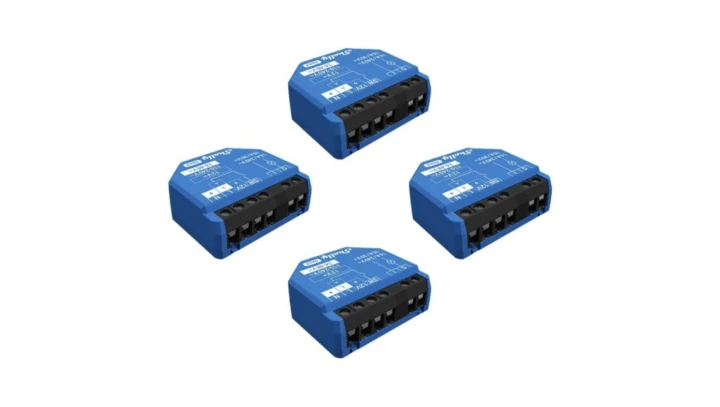 Shelly 1 Gen3 4 szt. - przekaźnik dopuszkowy WiFi/Bluetooth