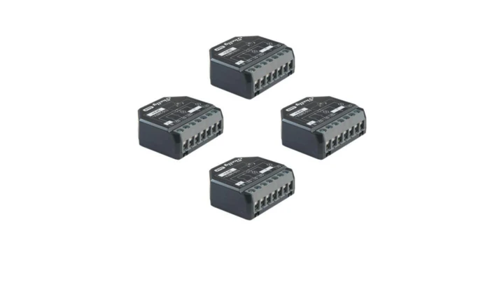 Shelly 2PM Gen4 4 szt. - 2-kanałowy przekaźnik do puszkowy z pomiarem energii 110-240 V / 24 VDC WiFi/Bluetooth