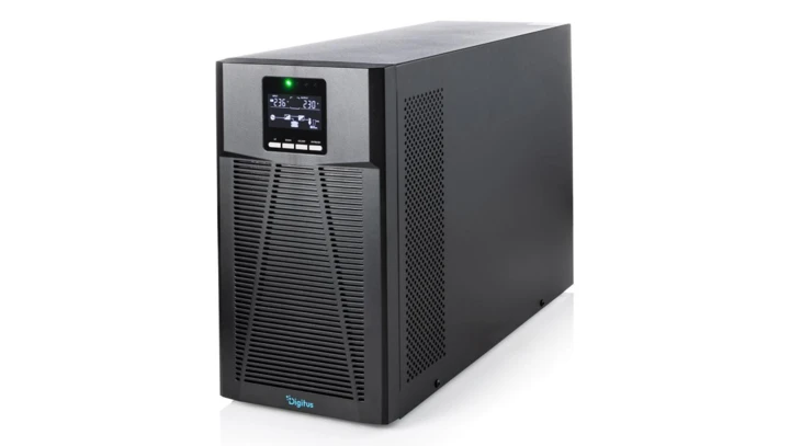 Zasilacz awaryjny UPS Online Tower 19 LCD 3000VA/3000W 6x12V/9Ah 8xC13 1xC19 1xC14 USB RS232 RJ45 GŁ.460mm DN-170132