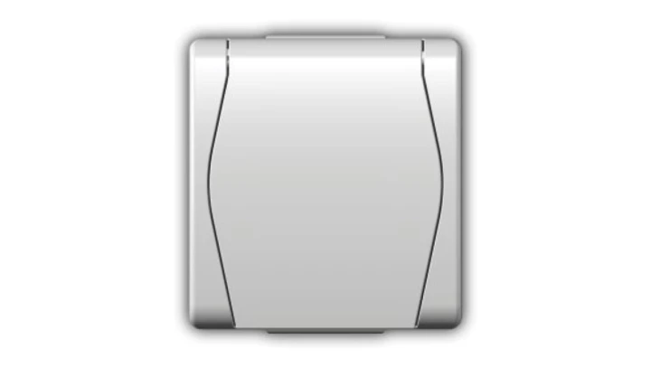 Hermes2 Gniazdo hermetyczne pojedyncze z/u 16A SCHUKO IP44 z klapką biale 1024-00