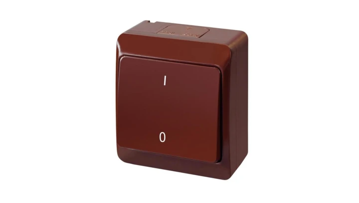 HERMES Łącznik dwubiegunowy brązowy IP44 0333-06