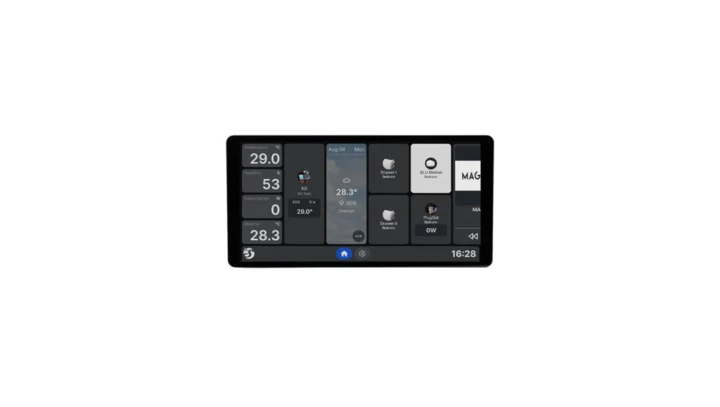 Shelly Wall Display X2i Silver - panel sterujący smart home