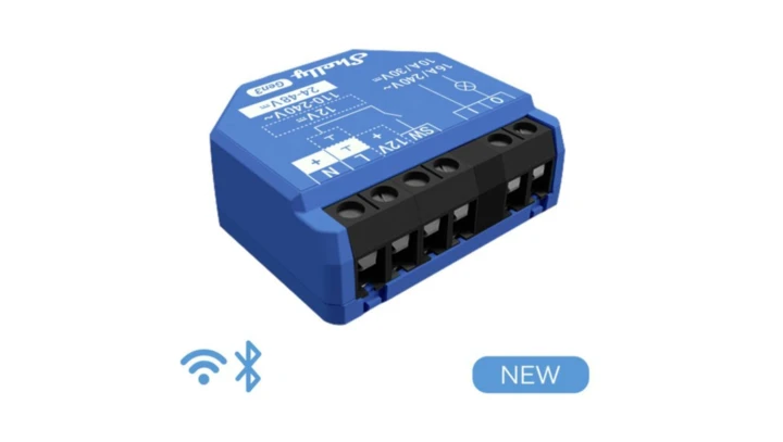 Shelly 1 Gen3 - przekaźnik dopuszkowy WiFi/Bluetooth 3800235261767