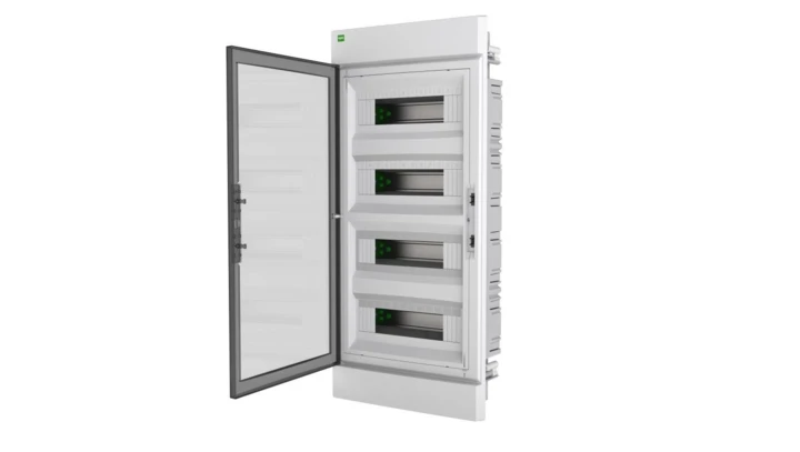 Rozdzielnica modułowa ELEGANT 4x12 PE+N podtynkowa dymny 2475-01