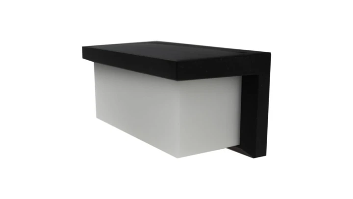 Solarna Oprawa Elewacyjna LED SOE-12 3W regulowany strumień 9/30/165lm 4000K IP54 z czujnikiem ruchu i zmierzchu EC61337
