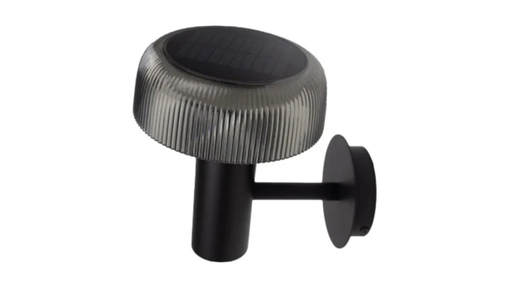 Solarna Oprawa Elewacyjna 2w1 LED SOE-16BD 2.5W regulowany strumień 20/100/200lm 4000K IP44 czarny klosz EC61343