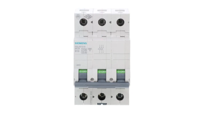 Wyłącznik nadprądowy 3P B 10A 6kA AC SENTRON 5SL6310-6