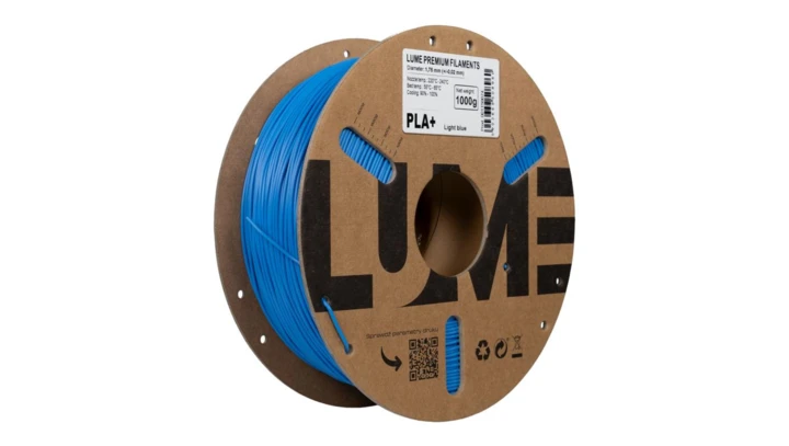 Filament LUME PLA+ niebieski jasny (01-009) 1,75 mm 1 kg FIL10000108-WUN