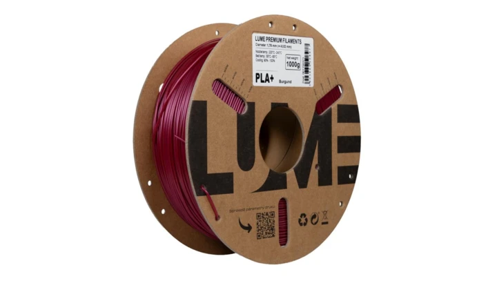 Filament LUME PLA+ burgund (01-010) 1,75 mm 1 kg FIL10000109-WUN