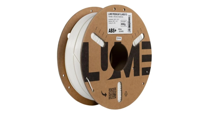 Filament LUME ABS+ High Speed biały (03-003) 1,75 mm 0,85 kg FIL10000167-WUN