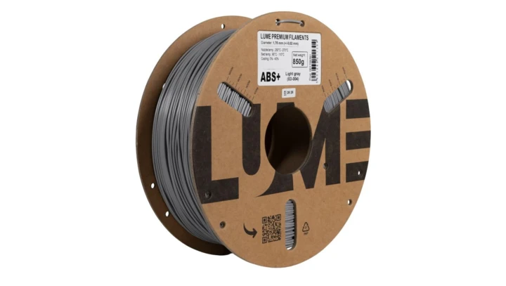 Filament LUME ABS+ High Speed szary jasny (03-004) 1,75 mm 0,85 kg FIL10000168-WUN