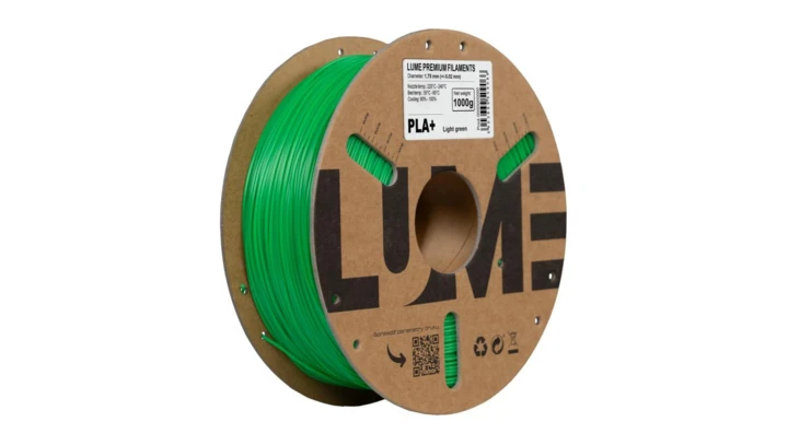 Filament LUME PLA+ zielony jasny (01-019) 1,75 mm 1 kg FIL10000118-WUN