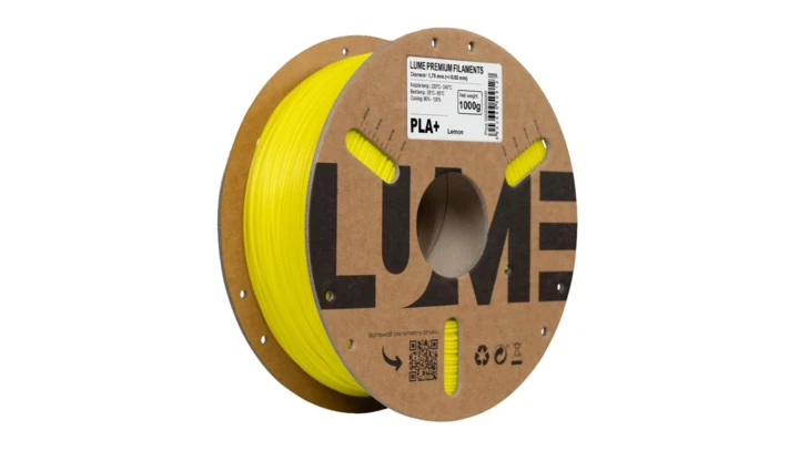 Filament LUME PLA+ cytrynowy (01-025) 1,75 mm 1 kg FIL10000124-WUN
