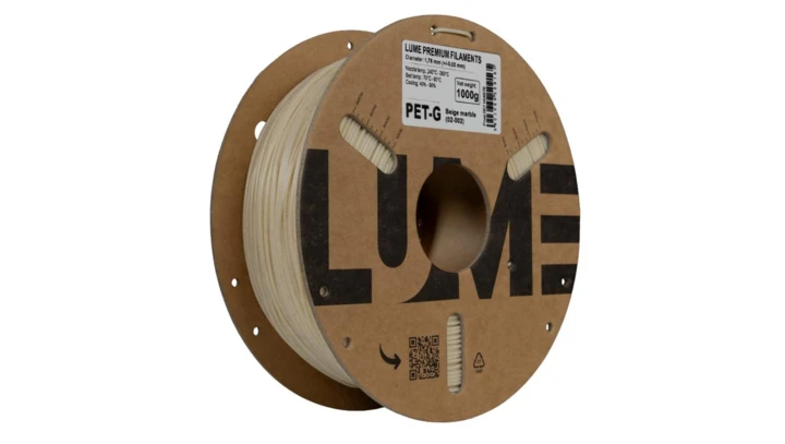Filament LUME PET-G beżowy marmur (02-002) 1,75 mm 1 kg FIL10000128-WUN