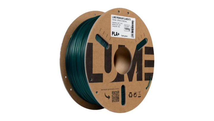 Filament LUME PLA+ zielony ciemny (01-024) 1,75 mm 1 kg FIL10000123-WUN