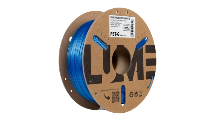 Filament LUME PET-G niebieski perłowy (02-017) 1,75 mm 1 kg FIL10000143-WUN