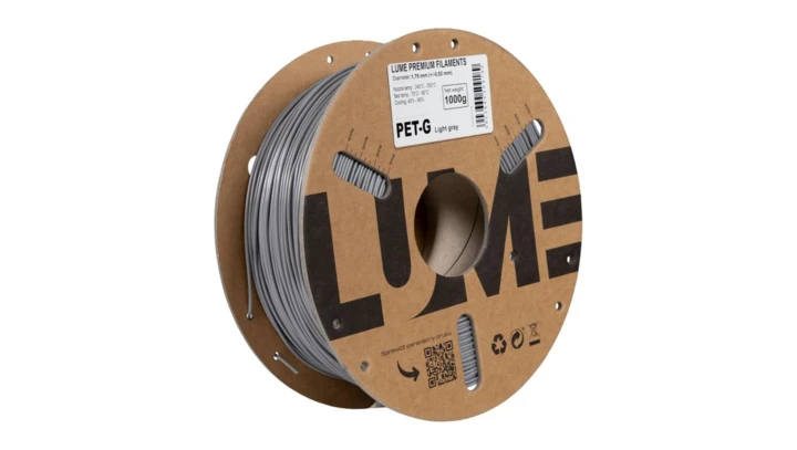 Filament LUME PET-G szary jasny (02-004) 1,75 mm 1 kg FIL10000130-WUN