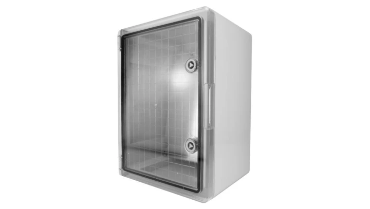 Obudowa ABS skrzynka elektryczna z transparentnymi drzwiami 300x400x220mm rozdzielnia IP65 IK10 TP Electric 3310-525-0100