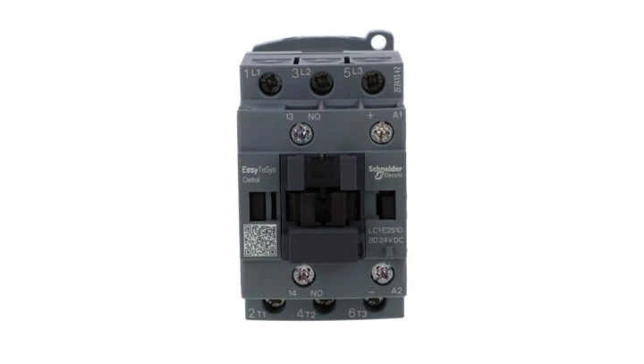 Stycznik mocy Easy TeSys Control AC-3, 25A, 3P (1NO), cewka 24V DC LC1E2510BD