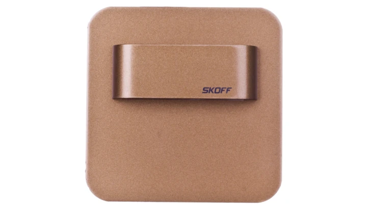 Oprawa przyschodowa SALSA stick Short LED Light 10 V DC 0,8 W IP 66 3000 K mosiądz mat