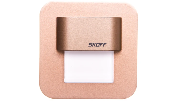 Oprawa przyschodowa SALSA mini LED Light 10 V DC 0,4 W IP 66 3000 K mosiądz mat