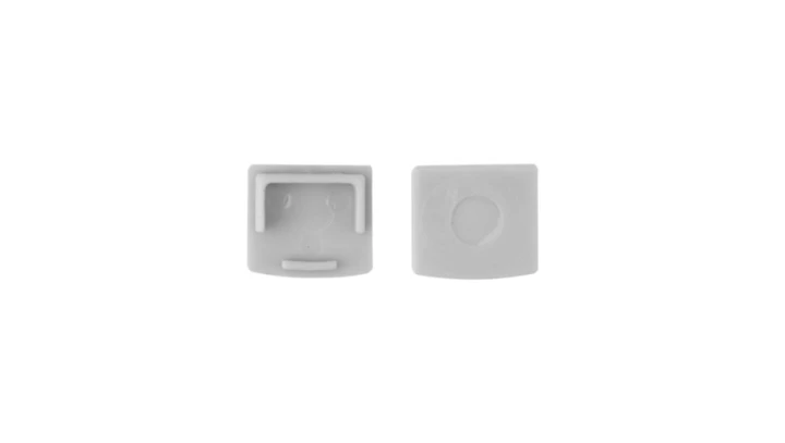 Zaślepka do profili z serii GPP01 GPP02 GPP03 bez otworu Szara 10 sztuk EC61672