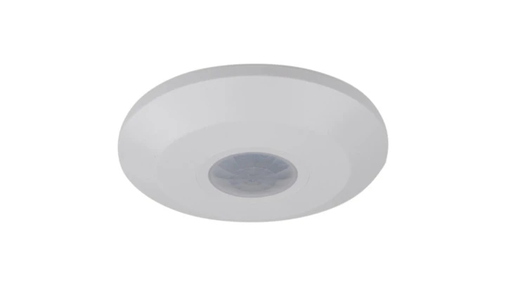 Czujnik ruchu PIR ultrasoniczny CP-18B natynk biały IP20 max 2000W 360 st. detekcja do 8m 5 lat gwarancji EC61837