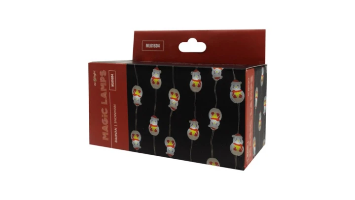 Lampki ozdobne LED z aplikacją bluetooth MAGIC LIGHTS 50 diod Bałwan 2W 6500K 5m DC5V USB IP65 ML61604
